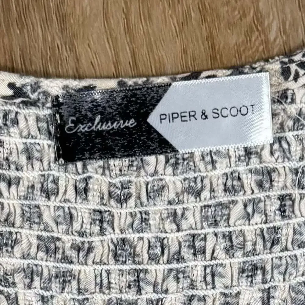 Piper & Scoot Exclusive Boho Fringe Trim Button Down Maxi Dress XS - Picture 3 of 13